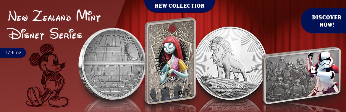 Disney Themed Bullion Coins from New Zealand mint.
