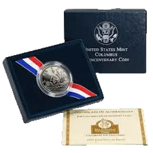 1992-S Christopher Columbus Quincentenary Proof Half Dollar w US Mint Box COA [DUPLICATE for #304026]