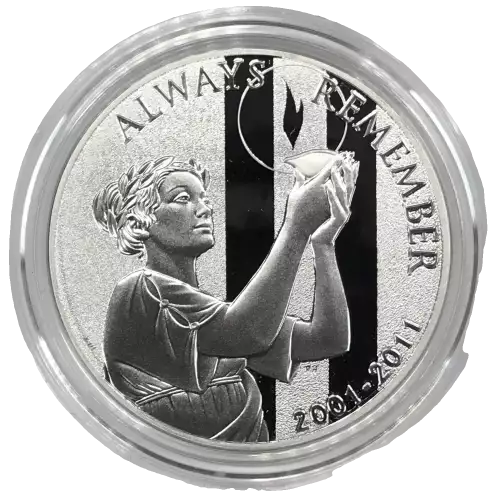 2011-P September 11 National Silver Medal w US Mint OGP - Box & COA