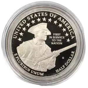 2011-S United States Army Proof Clad Half Dollar w US Mint OGP - Box & COA