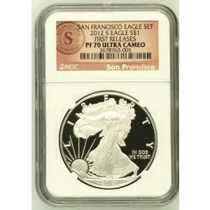 2012 S SAN FRANCISCO EAGLE SET FIRST RELEASES OFFICIAL US MINT SET ULTRA CAMEO (2)
