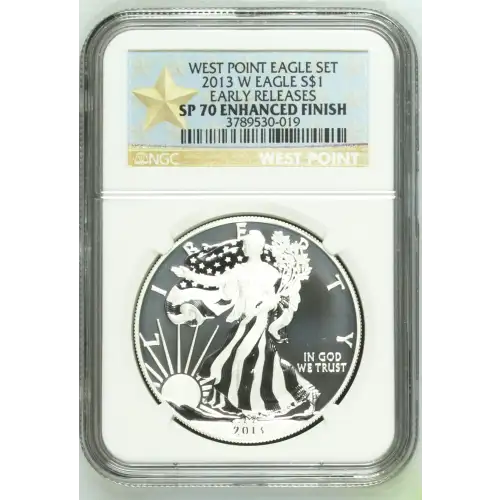 2013 W WEST POINT EAGLE SET EARLY RELEASES OFFICIAL US MINT SET ENHANCED FINISH (2)