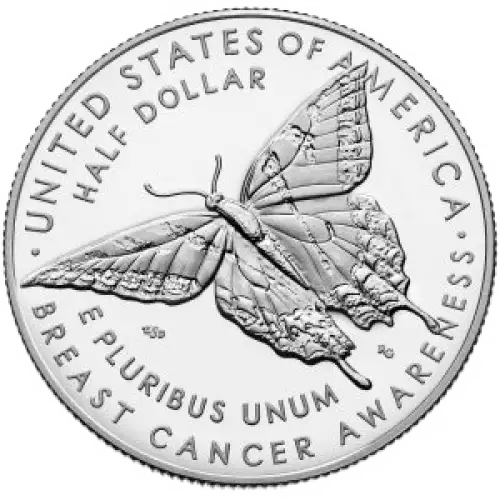 2018-S Breast Cancer Awareness Proof Clad Half Dollar w US Mint OGP - Box & COA