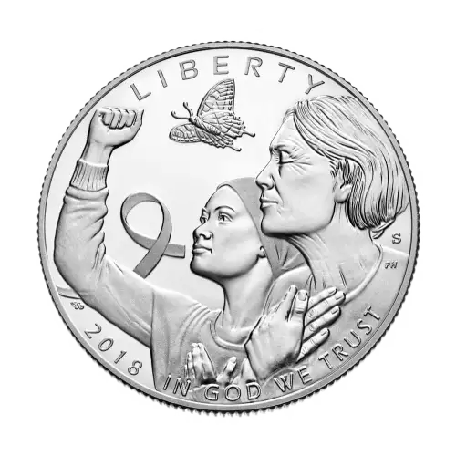 2018-S Breast Cancer Awareness Proof Clad Half Dollar w US Mint OGP - Box & COA