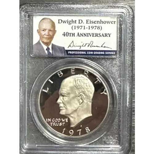 Dollars---Eisenhower 1971-1978 Copper-Nickel- 1 Dollar