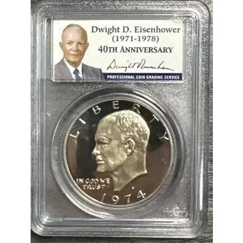 Dollars---Eisenhower 1971-1978 Copper-Nickel- 1 Dollar