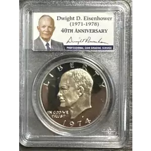 Dollars---Eisenhower 1971-1978 Copper-Nickel- 1 Dollar