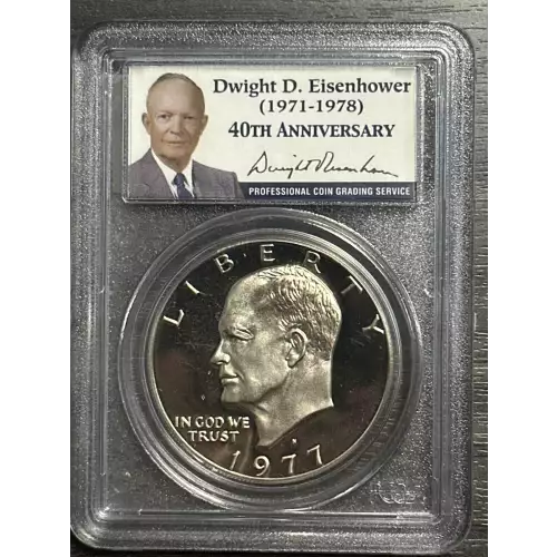 Eisenhower Silver Dollar (1971-1978) - 40% Silver
