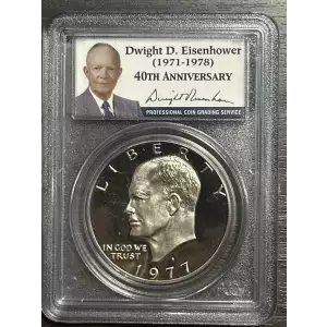 Eisenhower Silver Dollar (1971-1978) - 40% Silver