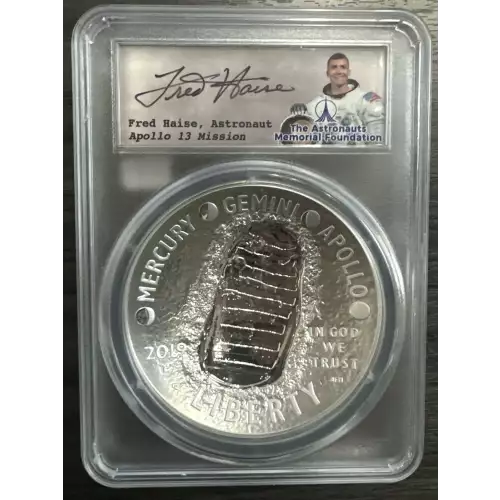 Modern Commemoratives ---Apollo 11 5oz. 2019 -Silver- 1 Dollar 