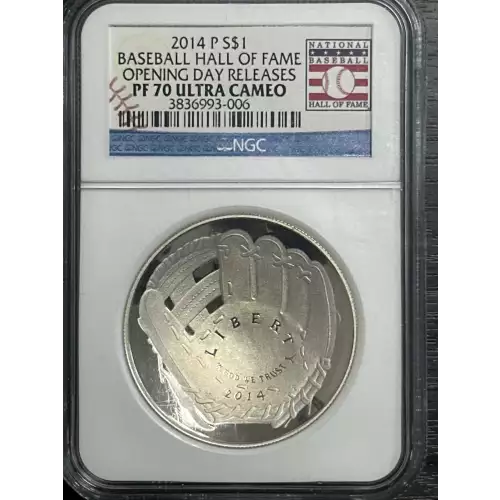 Modern Commemoratives --- National Baseball Hall of Fame 2014 -Silver- 1 Dollar