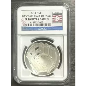 Modern Commemoratives --- National Baseball Hall of Fame 2014 -Silver- 1 Dollar