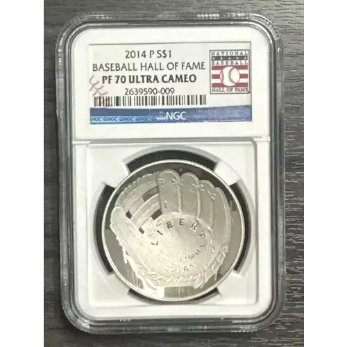 Modern Commemoratives --- National Baseball Hall of Fame 2014 -Silver- 1 Dollar