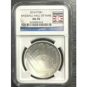 Modern Commemoratives --- National Baseball Hall of Fame 2014 -Silver- 1 Dollar