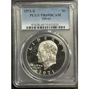 1971-S $1 Silver, DCAM