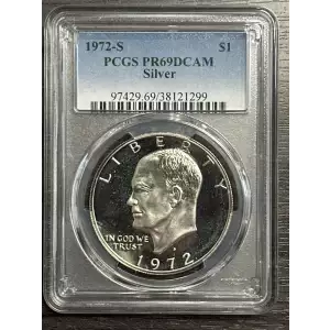 1972-S $1 Silver, DCAM